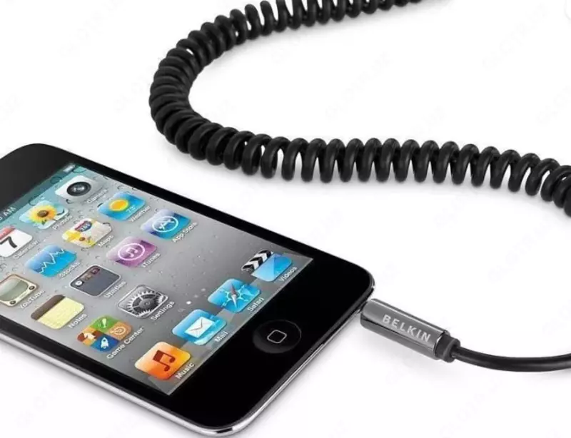 Ulanish moslamalari uchun bahor kabeli "Belkin" raz'em 3,5 mm-jak 3,5 mm, 1,8 m (Art. - AV10126cw06-BLK) Qora