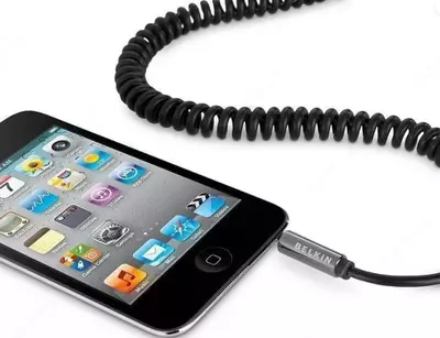 Ulanish moslamalari uchun bahor kabeli "Belkin" raz'em 3,5 mm-jak 3,5 mm, 1,8 m (Art. - AV10126cw06-BLK) Qora