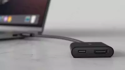 Адаптер "Belkin" USB-C - HDMI 60W PD (Art. - AVC002BTBK) Черный