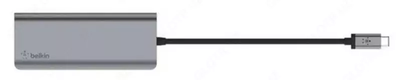 Адаптер "Belkin" USB-C 6in1 Multiport Dock (Art. - F4U092btSGY) Серый
