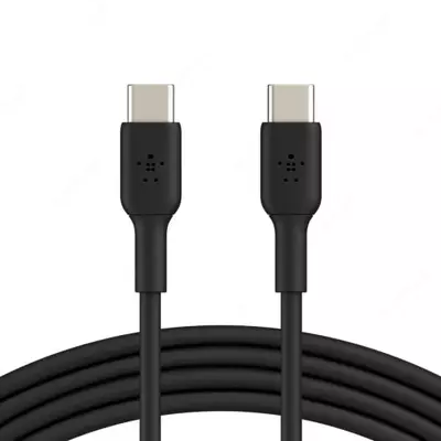 Кабель "Belkin" USB-С - USB-С, PVC, 1 m (Art. - CAB003BT1MBK) Черный