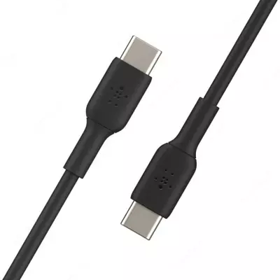 Кабель "Belkin" USB-С - USB-С, PVC, 1 m (Art. - CAB003BT1MBK) Черный