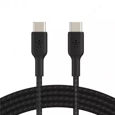 Kabel "Belkin" USB-C - USB-C, RO'YMALI, 1 m (Art. - CAB004BT1MBK) Qora