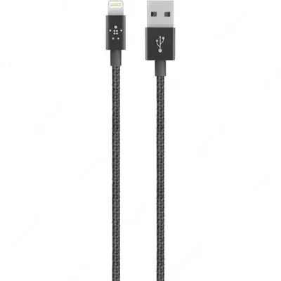 Ulanish va sinxronlash uchun kabel "Belkin" USB 2.0 - Lightning, 1,2 m (Art. - F8J144bt04-BLK) Qora
