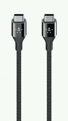 Kabel "Belkin" DuraTek Mixit USB-C - USB-C, 1,2 m (Art. - F2CU050bt04-BLK) Qora