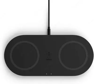 Двойное Беспроводное зарядное устройство "Belkin" 2х10W (Арт. - WIZ002VFBK) Черное