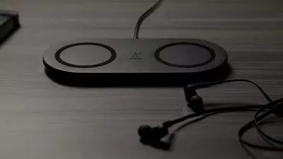 Двойное Беспроводное зарядное устройство "Belkin" 2х10W (Арт. - WIZ002VFBK) Черное