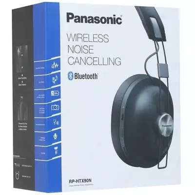 "Panasonic" RP-HTX90NGCK KOMPYUTER uchun simsiz eshitish vositasi, Quloq ustidagi simsiz mikrofon (Art. № - RP-HTX90NGCK) Qora