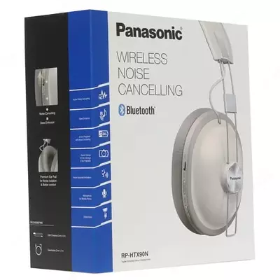 Беспроводная Гарнитура для ПК "Panasonic" RP-HTX90NGCK, Over-ear Wireless Mic (Арт. - RP-HTX90NGCW) Белая
