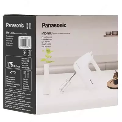 Ручной миксер "Panasonic" MK-GH3WTQ (Арт. - MK-GH3WTQ) Белый