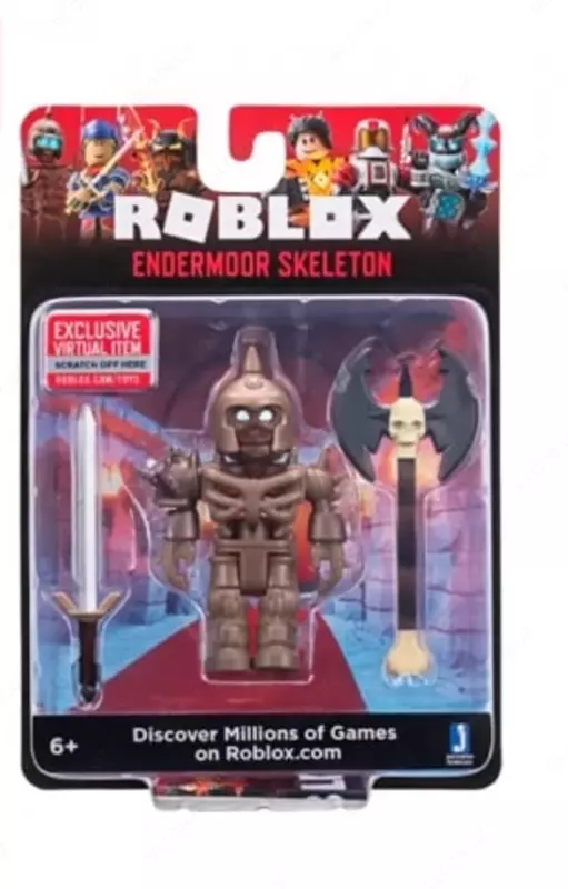 Jazwares Roblox "Endermoor Skeleton W6" o'yinini yig'ish figuralari (Art. - ROB0203)