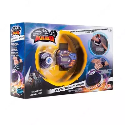 Игровой турнирный волчок "Auldey Infinity Nado" "Электроник с контроллером Громовой скакун" (Арт.- EU624404)