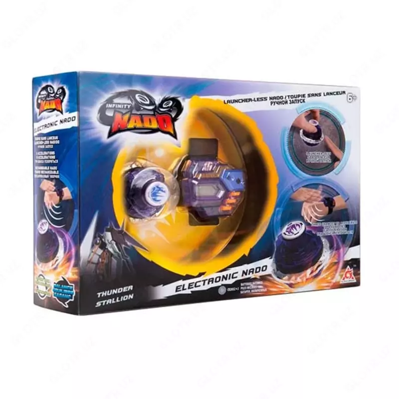 Игровой турнирный волчок "Auldey Infinity Nado" "Электроник с контроллером Громовой скакун" (Арт.- EU624404)