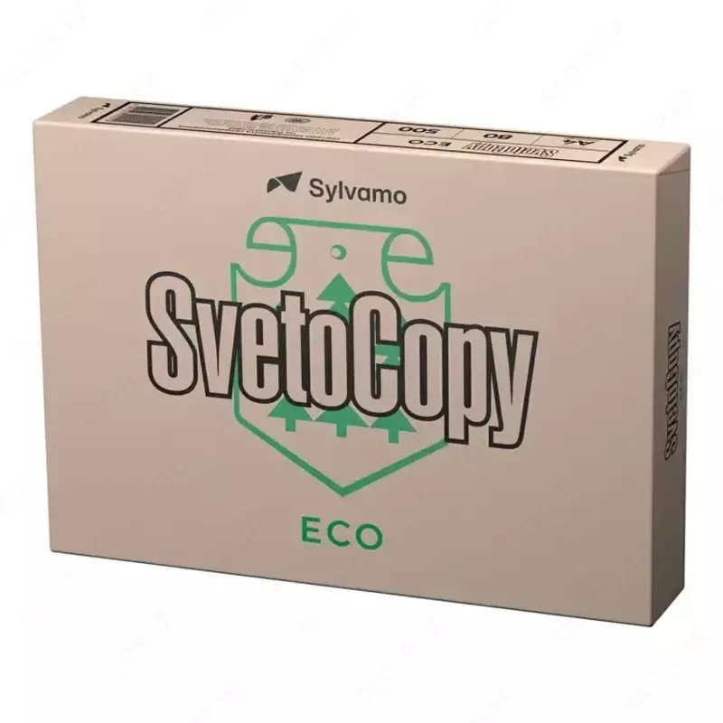Бумага ксероксная А4 Svetocopy ECO 80гр., 500л., 5 кг. НЕ БЕЛЕНАЯ