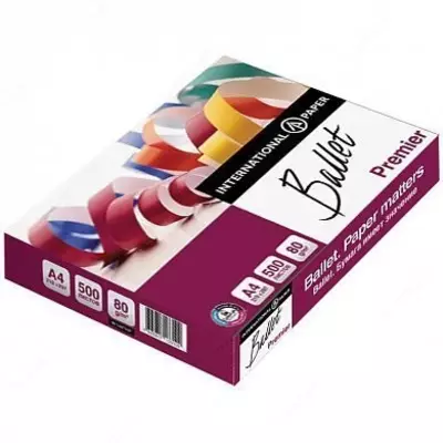 Бумага ксероксная А4 Ballet Premier 80гр., 500л., 2,5 кг, класс A (Арт. - BalletPremA4) Бумага ксероксная А4 Ballet Premier 80гр., 500л., 2,5 кг, класс A (Арт. - BalletPremA4)