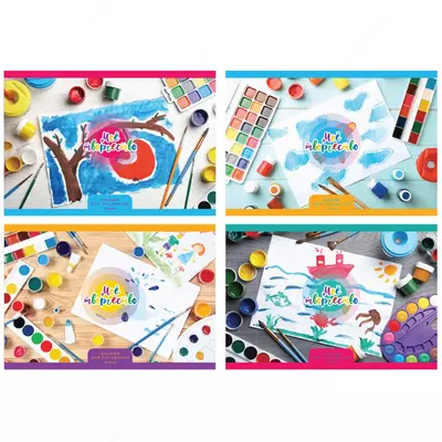 Альбом для рисования 12л., А4, на скрепке BG "Мое творчество"