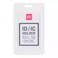 Бейдж верт. 89х54 8317 (кр) Deli силикон