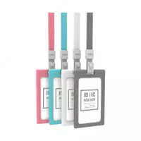  Бейдж верт. на ленте 89х54 8337 (кр) Deli - 