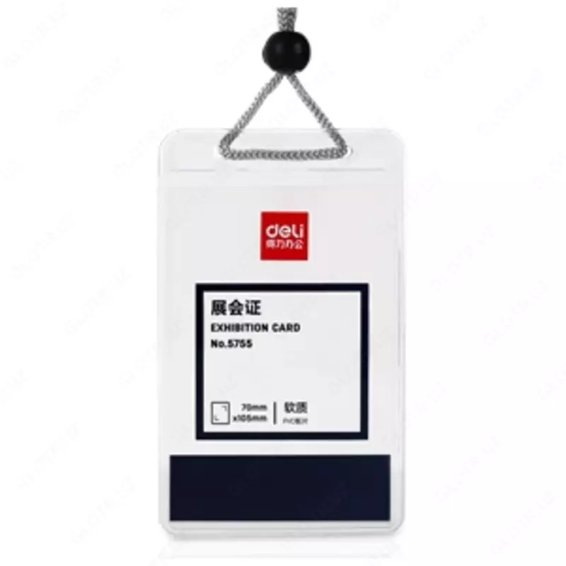 Badge ver. lenta holda 68x95mm 5757A Deli