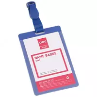  Бейдж верт. с прищепкой 54 х 90 мм 5743 Deli - 