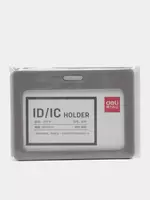 Бейдж гор. 90х54 8316 (ср) Deli силикон