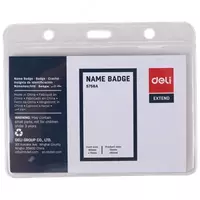 Бейдж гор. без ленты 95х68мм 5756A Deli