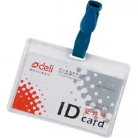 Бейдж гор. с прищ. 100х72 5752 Deli (прозр.) - 2 900 сум