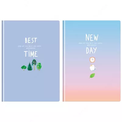 Бизнес-блокнот А5, 64л., BG "Best time", матовая ламинация, выб.лак