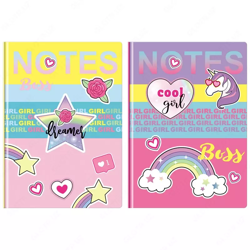 Бизнес-блокнот А5, 64л., BG "Cool girl", матовая ламинация