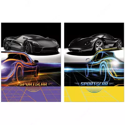 Biznes daftar (A5, 211x146, 192 bet, neon to'q sariq/sariq sahifalar, elastik tasma ushlagichi), qora, ko'k.