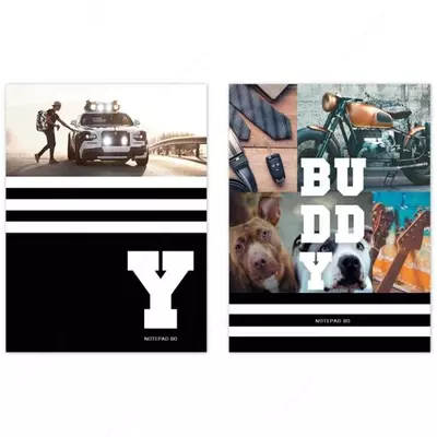 Бизнес-блокнот А5, 80л., BG "Buddy", глянцевая ламинация