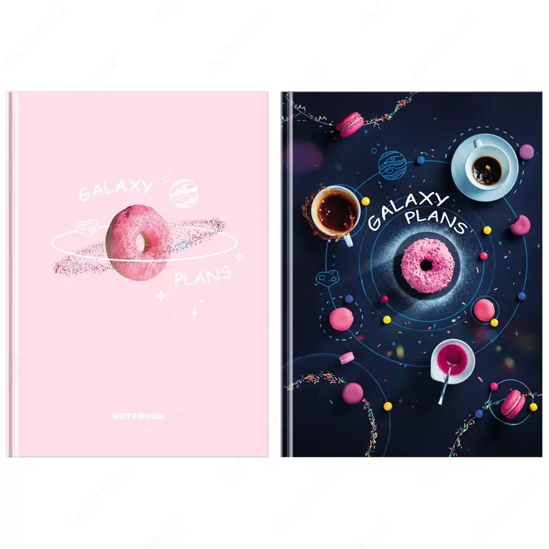 Бизнес-блокнот А5, 80л., евроформат, BG "Galaxy plans", матовая