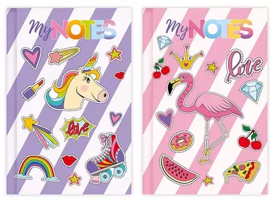 Бизнес-блокнот А6, 64л., BG "Модные стикеры"