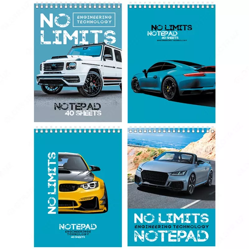 Блокнот А5 40л. на гребне BG "No limits"