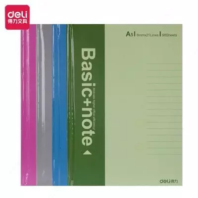 Блокнот А5 98л на пружине в жестком переплете 3284 Deli