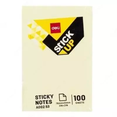 Бумага самокл. 51х76 (жл) 00253 Deli