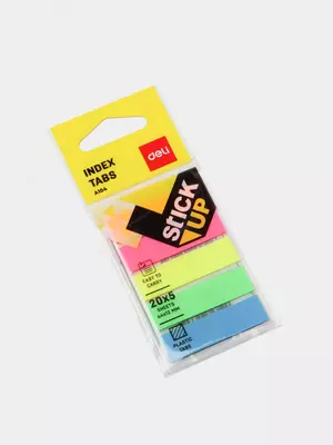 Бумага самокл. инд. 44х12 (цв) 10402 Deli