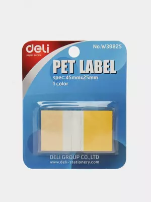 Бумага самокл. инд. 45х25 (жл) 39825 (пласт.) Deli