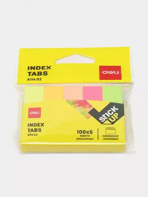 Бумага самокл. инд. 50х15 20*5л. (флюо) 11402 Deli