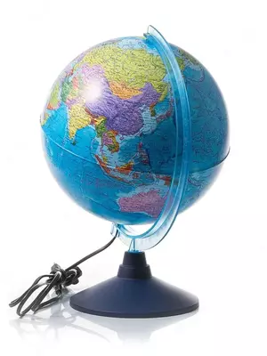 Глобус "День и ночь" с двойной картой - политической и звездной