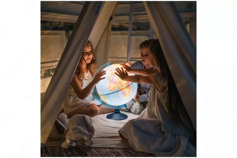 Глобус политический Globen, 21см, с подсветкой на круглой подставке