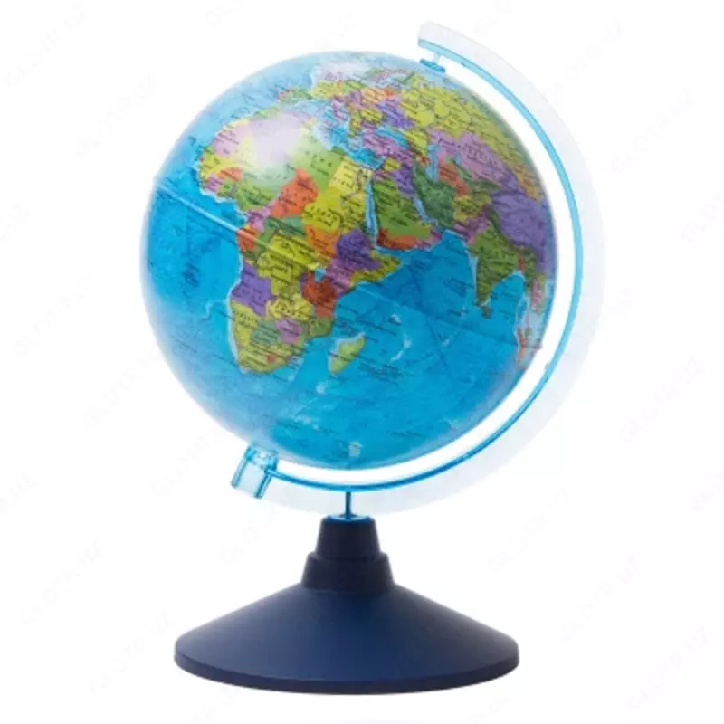 Глобус физико-политический Globen, 32см, с подсветкой от батареек на круглой подставке