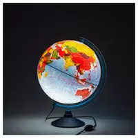 Globus qo'sh xaritasi bilan - siyosiy va yulduzli - 280 000 so'm