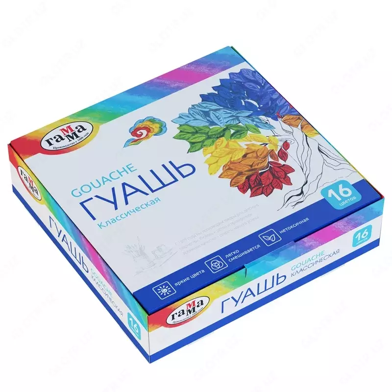 Guash Gamma "Klassik", 06 rang, 20ml, karton