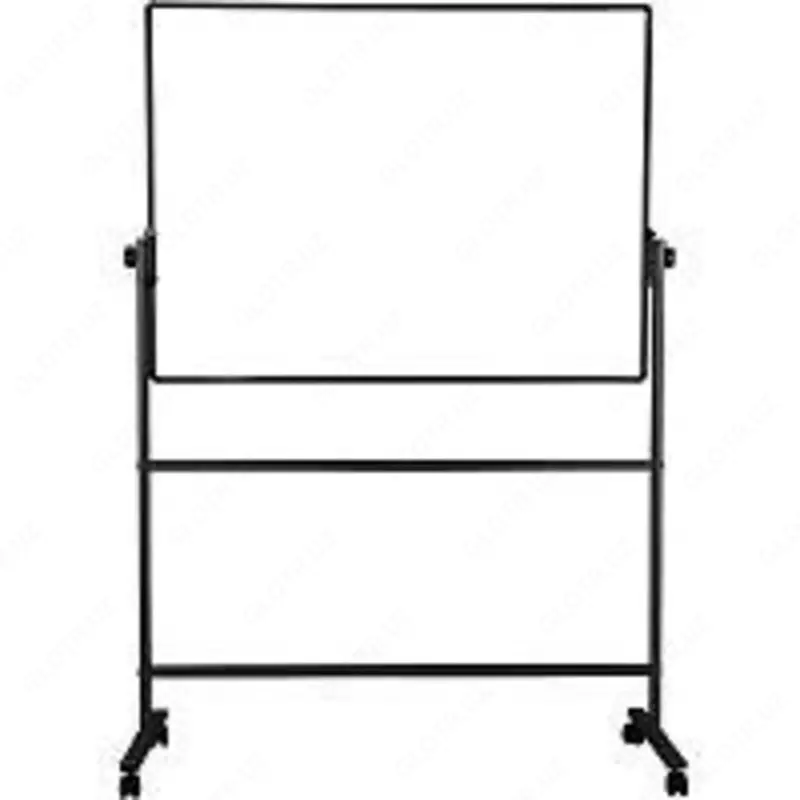 Доска белая 90х120 7882 Deli двухст. с подст.