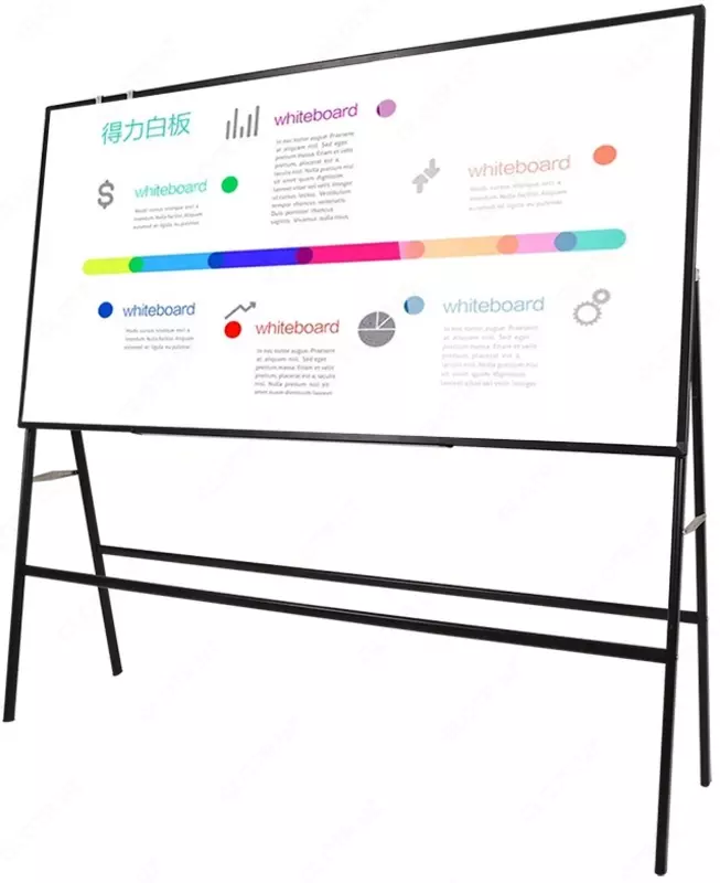 Доска белая 90х180 8786 Deli с подставкой