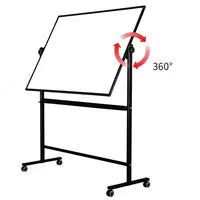 Доска белая двухсторонняя с подставкой 90*180 7884 Deli - 2 200 000 сум