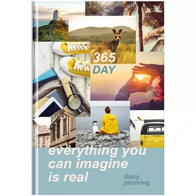 Ежедневник недатированный А5, 160л., 7БЦ BG "365 day", глянцевая ламинация