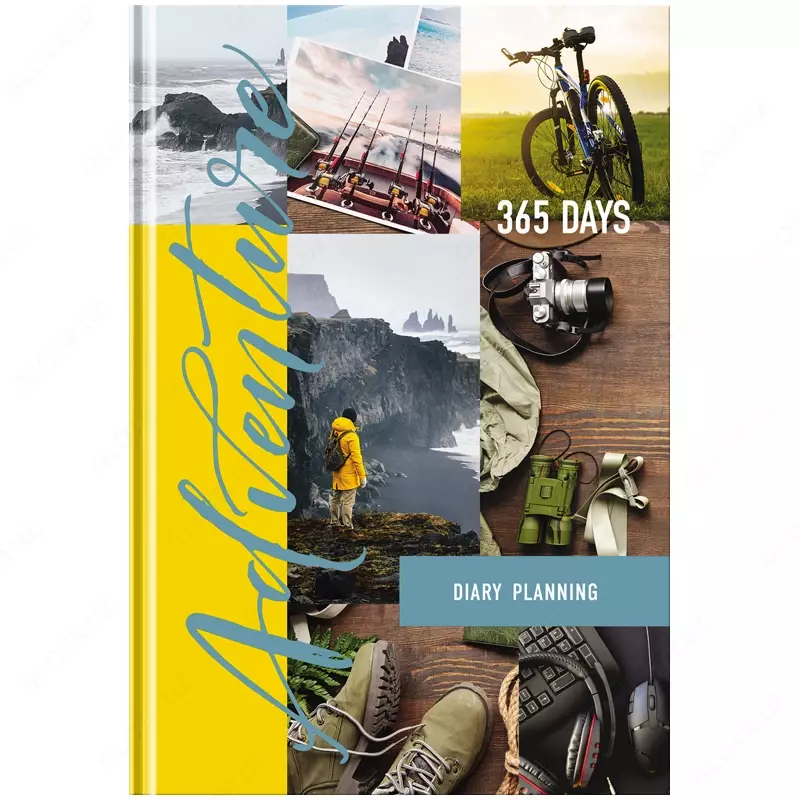 Ежедневник недатированный А5, 176л., 7БЦ BG "Adventure", глянцевая ламинация
