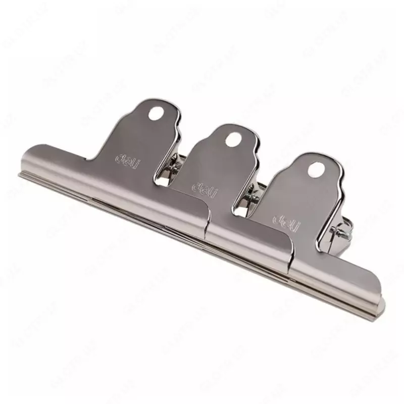 Зажим 102мм 3шт 9532 (сереб) Deli